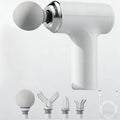 Portable Massage Gun with 4 Interchangeable Heads & LED Display - Full Body Percussion Massager for Deep Muscle Relaxation